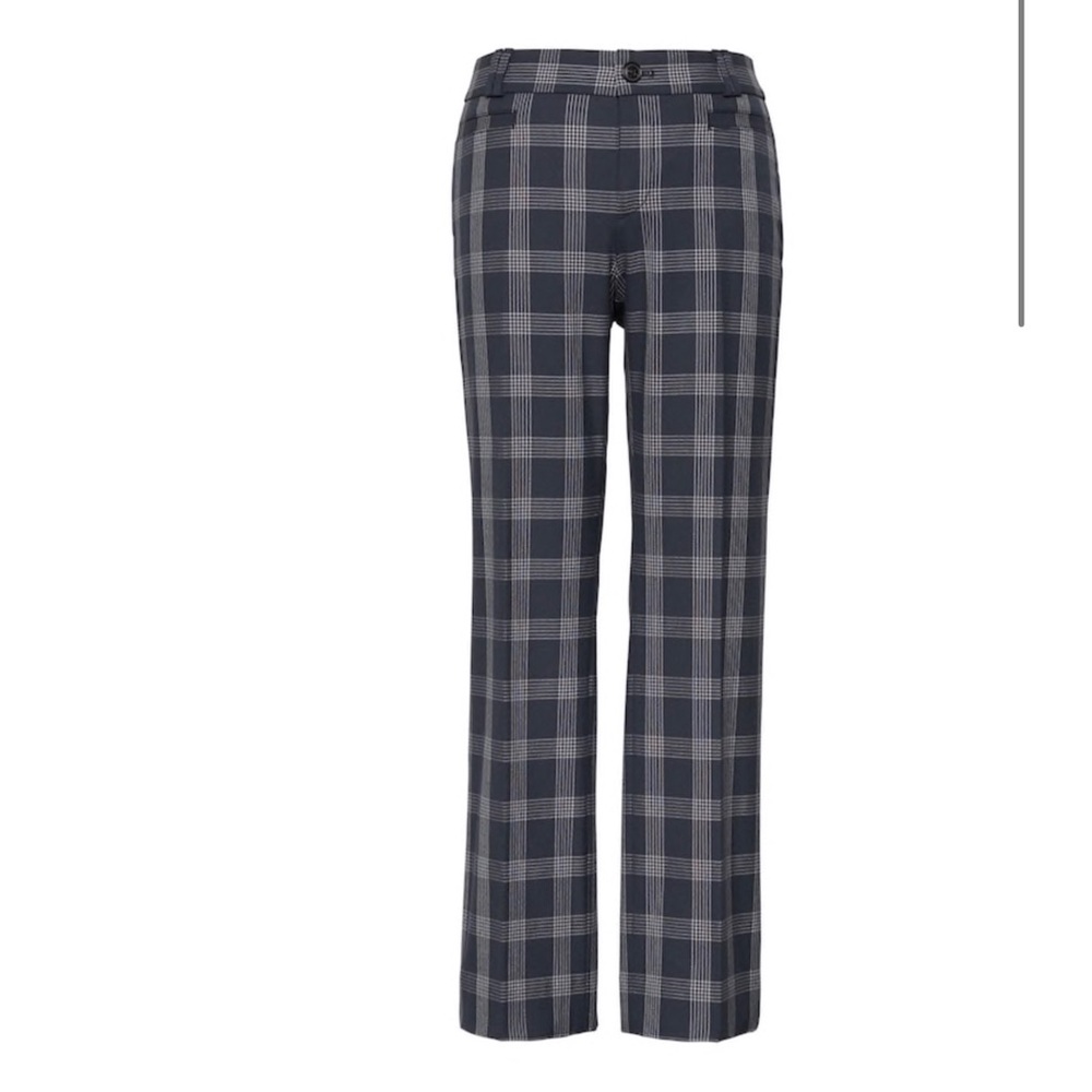 12L Banana Republic Plaid Logan Crop Trousers
